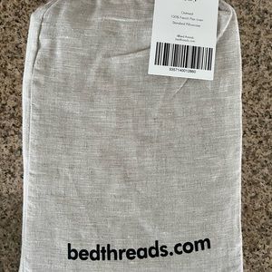 Bed threads organic linen pillowcases in oatmeal (set of 2) - New